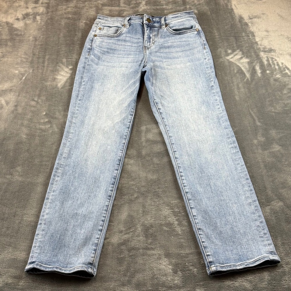 Liverpool Los Angeles Marley Girlfriend Jeans Light Wash Stretch 4/27 Mid Rise